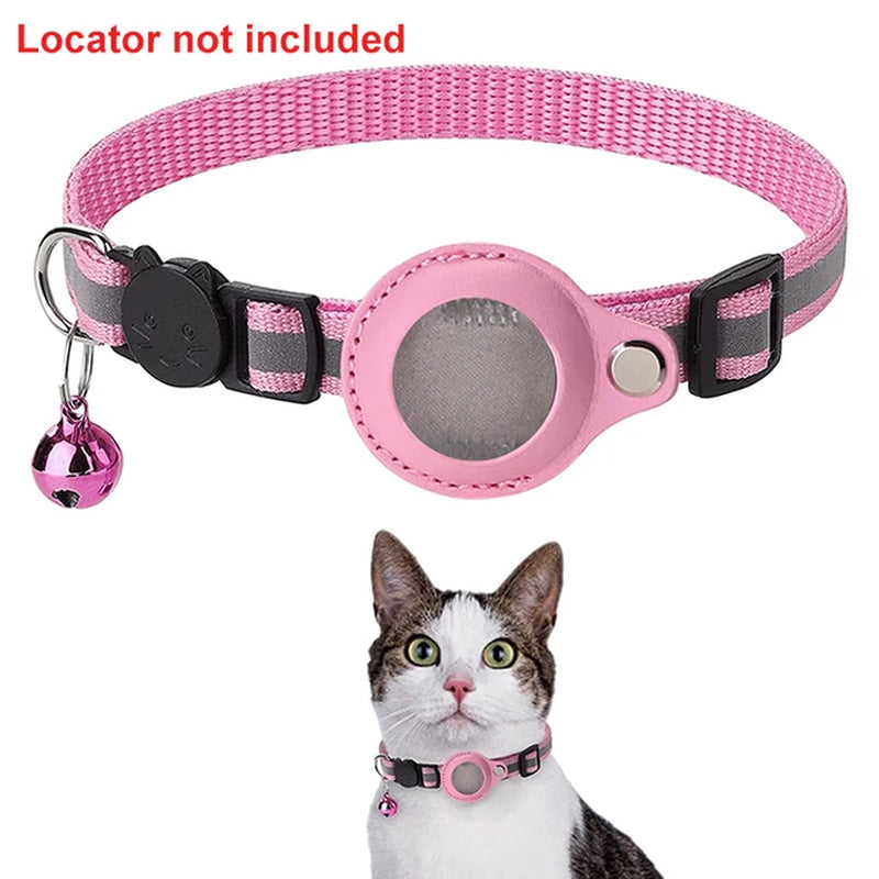 Anti-Lost Pet Cat Collar for the Apple Airtag Protective Tracker anti Lost Positioning Collar Waterproof Reflective Pet Collars